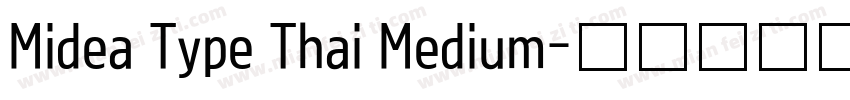 Midea Type Thai Medium字体转换